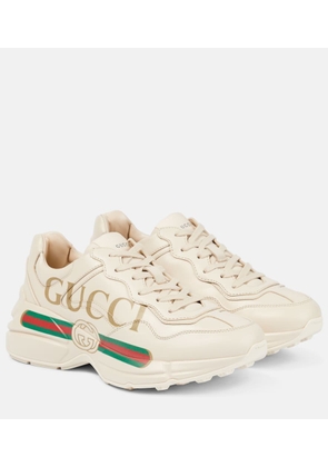 Gucci Rhyton leather sneakers