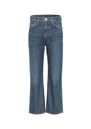 Goldsign High-rise cropped wide-leg jeans