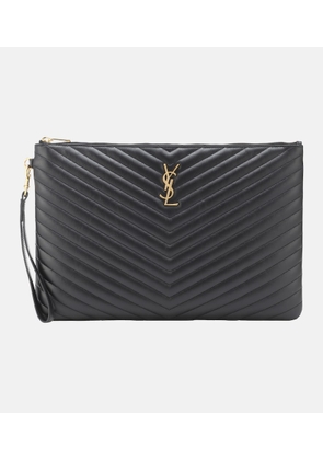 Saint Laurent Cassandre matelasse leather clutch