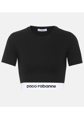 Rabanne Jersey crop top