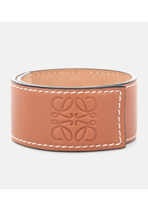 Loewe Anagram leather snap bracelet
