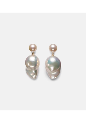 Sophie Bille Brahe Venus Blac 14kt gold earrings with pearls