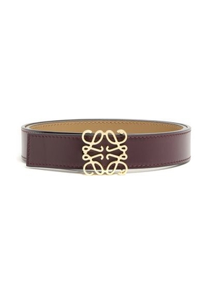 Anagram reversible smooth calf leather belt