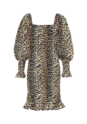 Ganni Cotton and silk minidress