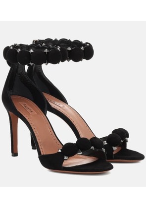 Alaia La Bombe 90 suede sandals