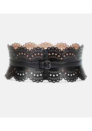 Alaia Leather corset belt