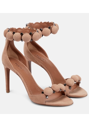 Alaia La Bombe 90 suede sandals