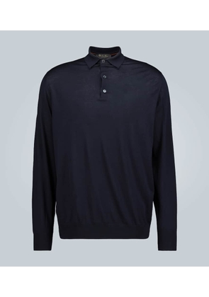 Loro Piana Ml long-sleeved wool polo shirt