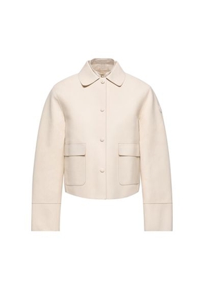 Haricot lamb leather and down jacket