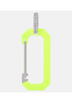 Eera Chiara Big 18kt gold single earring with diamonds