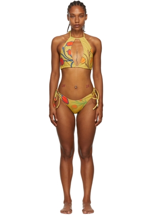 BARRAGÁN SSENSE Exclusive Yellow Ambra Bikini