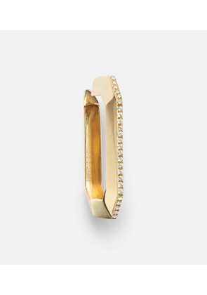 Eera Sabrina 18kt gold single ear cuff with diamonds