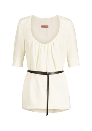 Altuzarra Nika belted crepe top