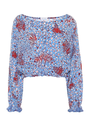 Poupette St Barth Betty printed crop top