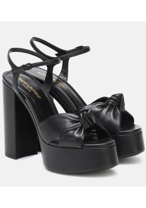 Saint Laurent Bianca 125 leather platform sandals