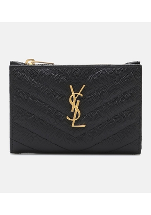 Saint Laurent Monogram zipped leather wallet