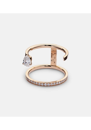 Repossi Serti Sur Vide 18kt rose gold ring with diamonds