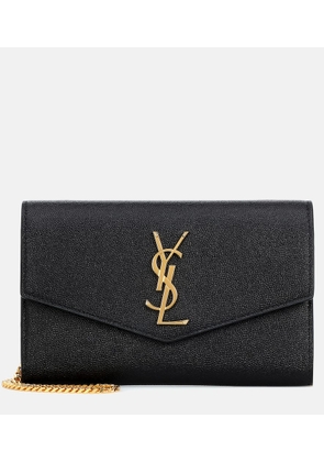 Saint Laurent Uptown leather wallet on chain