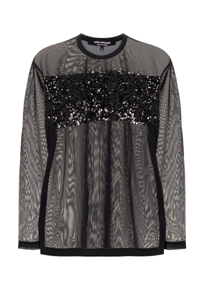 Junya Watanabe Sequined mesh top