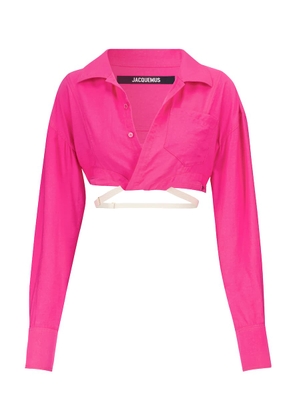 Jacquemus La Chemise Laurier cropped shirt