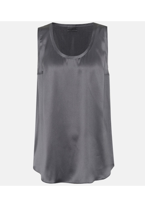 Brunello Cucinelli Stretch silk-satin tank top