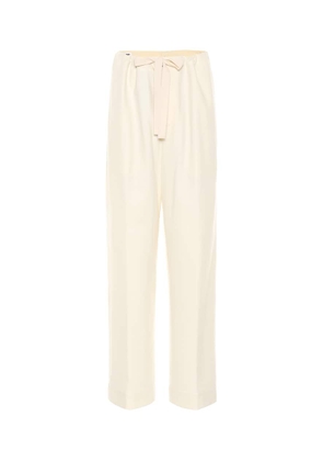 Jil Sander Twill wool-blend wide-leg pants