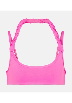 The Attico Halterneck bikini top