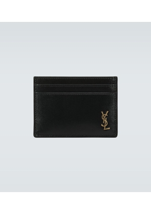 Saint Laurent Tiny Cassandre leather card holder