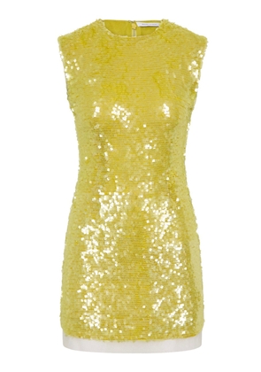 Rachel Gilbert Kaia Sequined Tulle Mini Dress - Moda Operandi