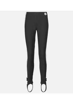 Moncler Mid-rise jersey stirrup leggings