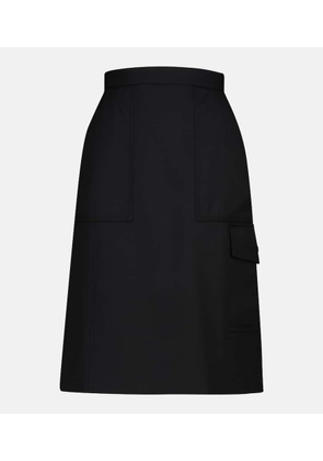 Moncler High-rise A-line midi skirt
