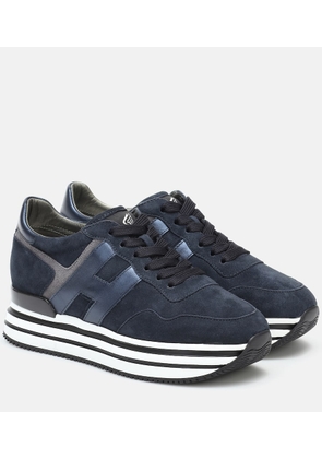 Hogan Midi leather platform sneakers