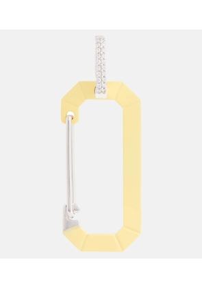 Eera Chiara Big 18kt gold single earring with diamonds