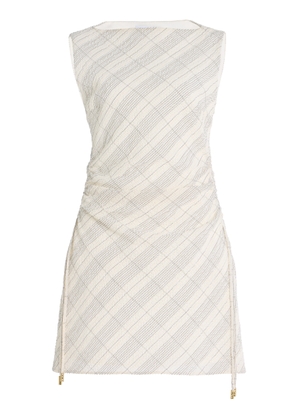 Anna Quan Kai Tartan-Checked Cotton-Blend Dress - Moda Operandi