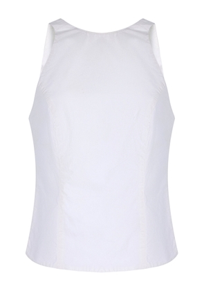 Alfie Open Back Cotton Poplin Top - Moda Operandi