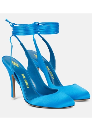 The Attico Carrie satin pumps