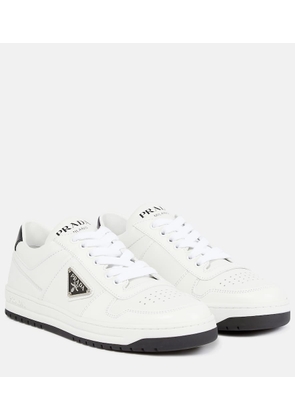 Prada Logo leather sneakers