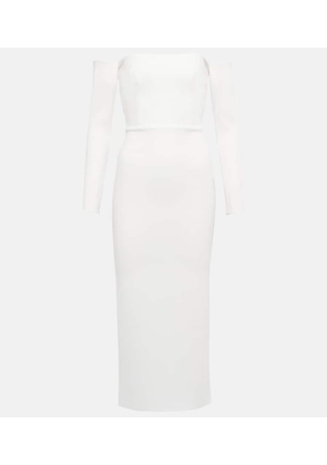 Alex Perry Bridal Tate stretch-crepe midi dress