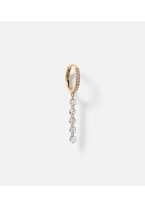 Persee Piercing 18kt gold single earring with diamonds