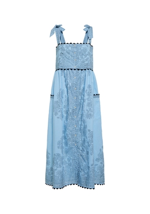 Juliet Dunn Floral printed cotton midi dress