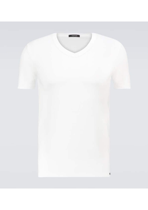 Tom Ford Stretch-cotton V-neck T-shirt