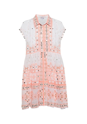 Juliet Dunn Sequined cotton minidress