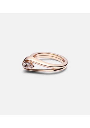 Repossi Serti Inverse 18kt rose gold ring with diamond