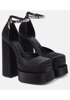 Versace Medusa Aevitas satin platform pumps