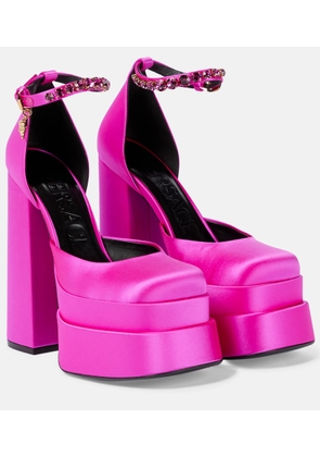 Versace Medusa Aevitas satin platform pumps