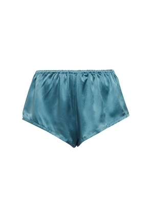 Asceno Venice silk satin pajama shorts