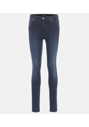 7 For All Mankind Slim Illusion Luxe high-rise skinny jeans