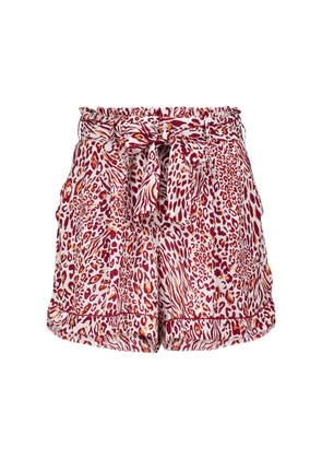 Poupette St Barth Rachel leopard-print shorts