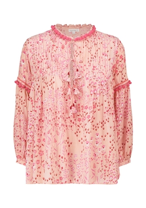 Poupette St Barth Clara floral blouse