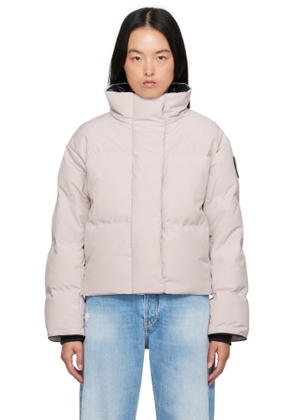 Canada Goose Pink 'Black Label' Grandview Cropped Down Jacket
